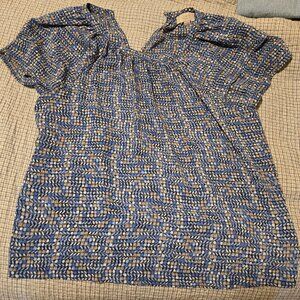 Womens blue loft blouse medium
